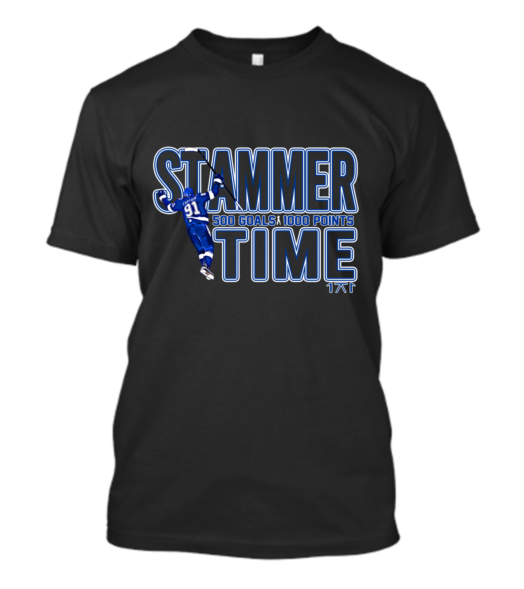 Stammer Time 500 Goals 1000 Points 91 Captain T-Shirt