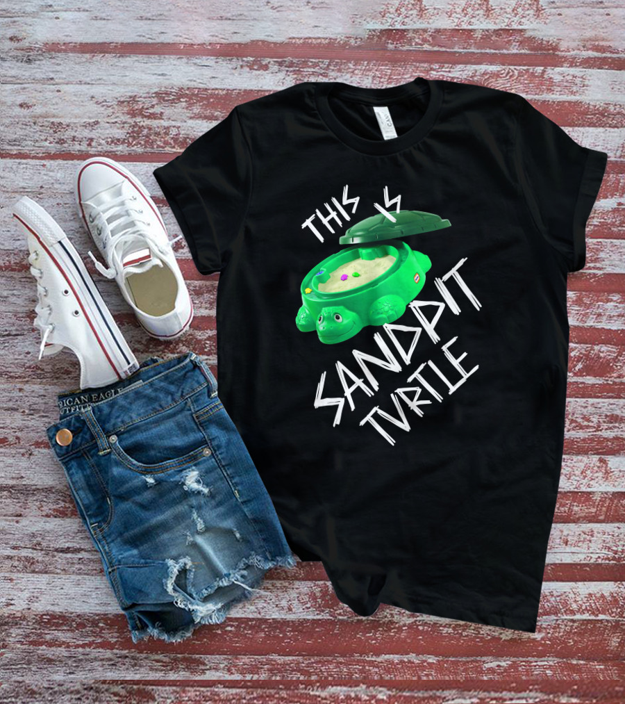 This Is Sandpit Turtle BMTH Meme White On Black Classic Merch T-Shirt