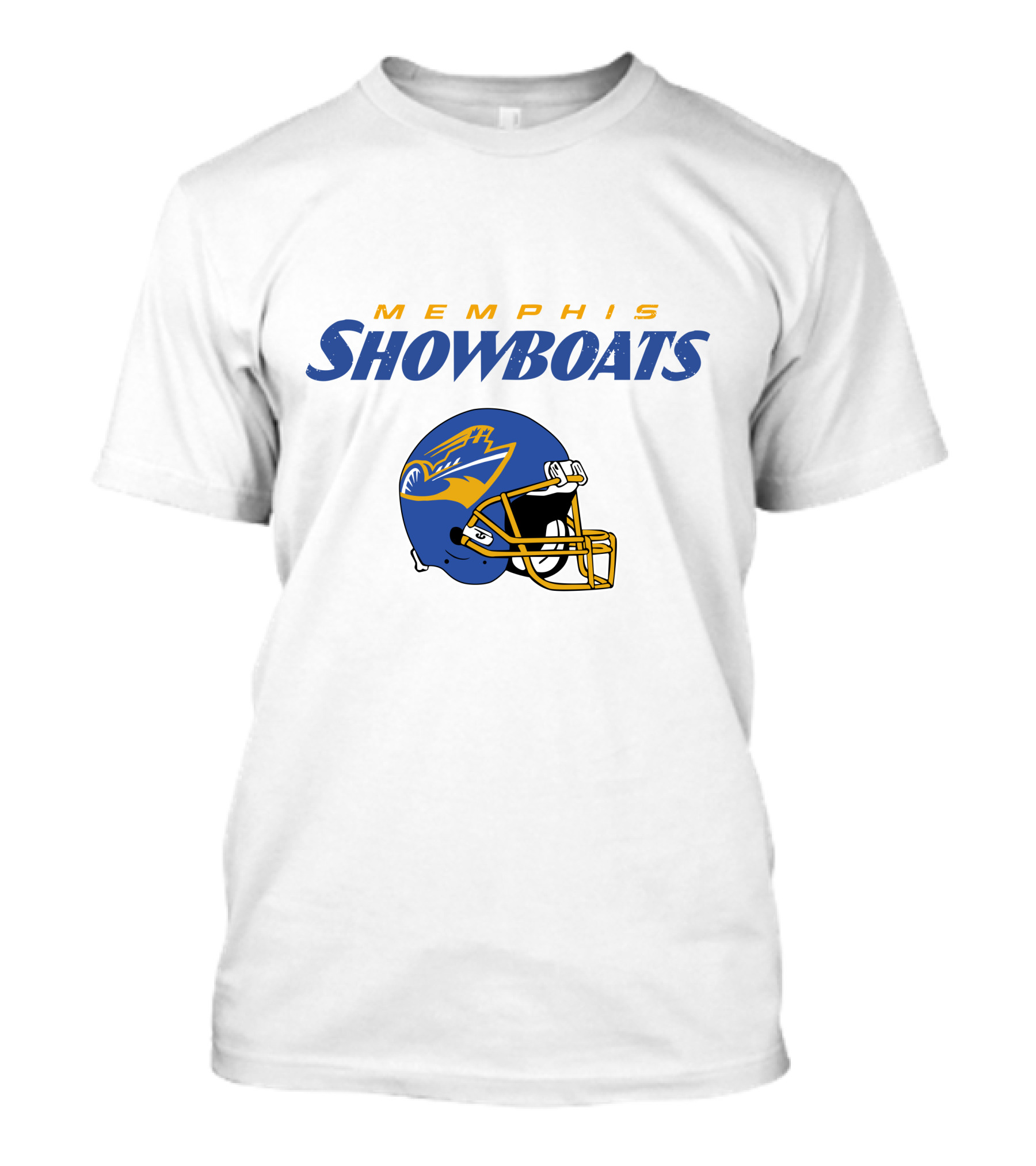Memphis Showboats Vintage Helmet T-Shirt