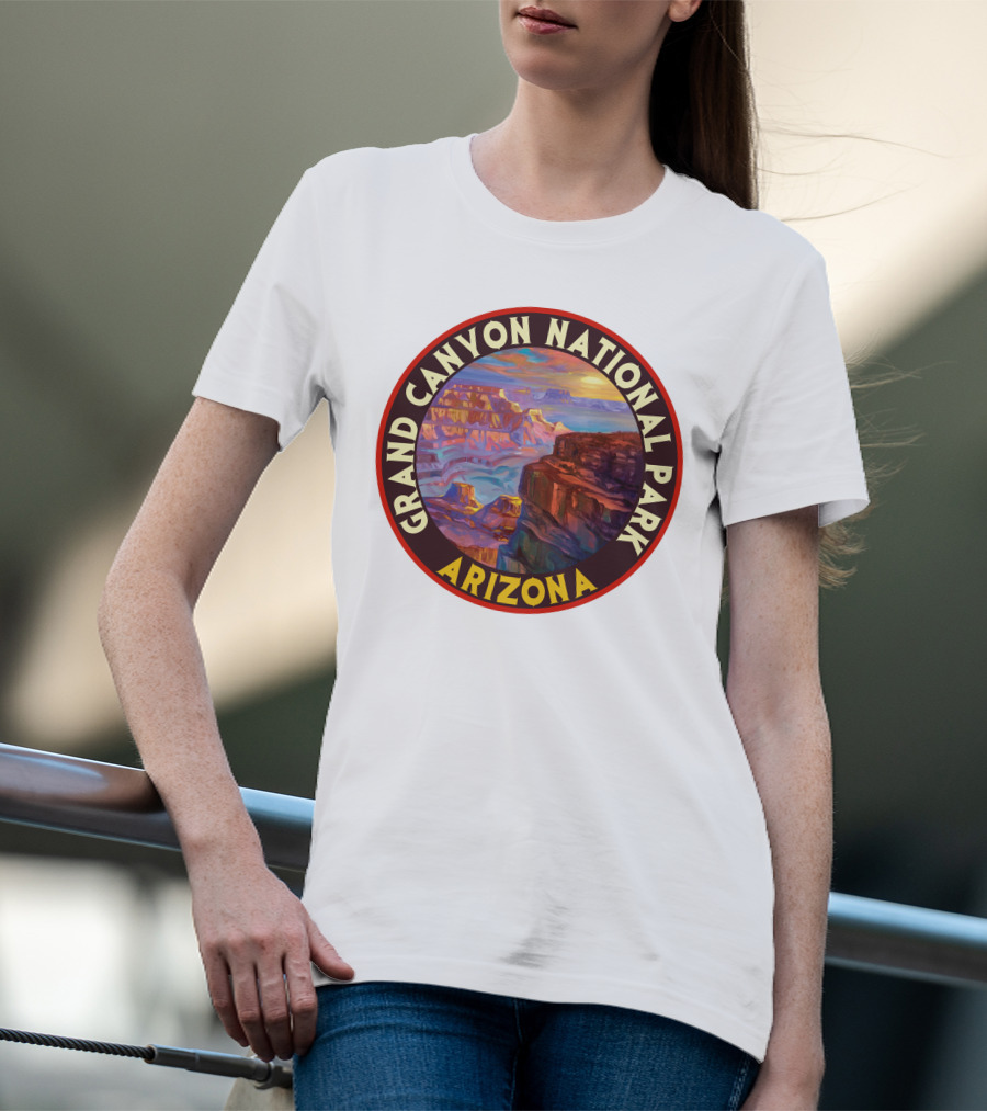 Grand Canyon National Park Arizona Vintage 80s Scenic Landscape T-Shirt