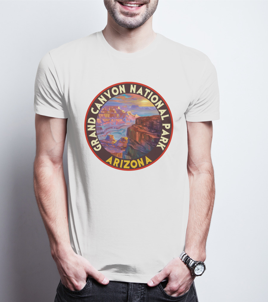 Grand Canyon National Park Arizona Vintage 80s Scenic Landscape T-Shirt
