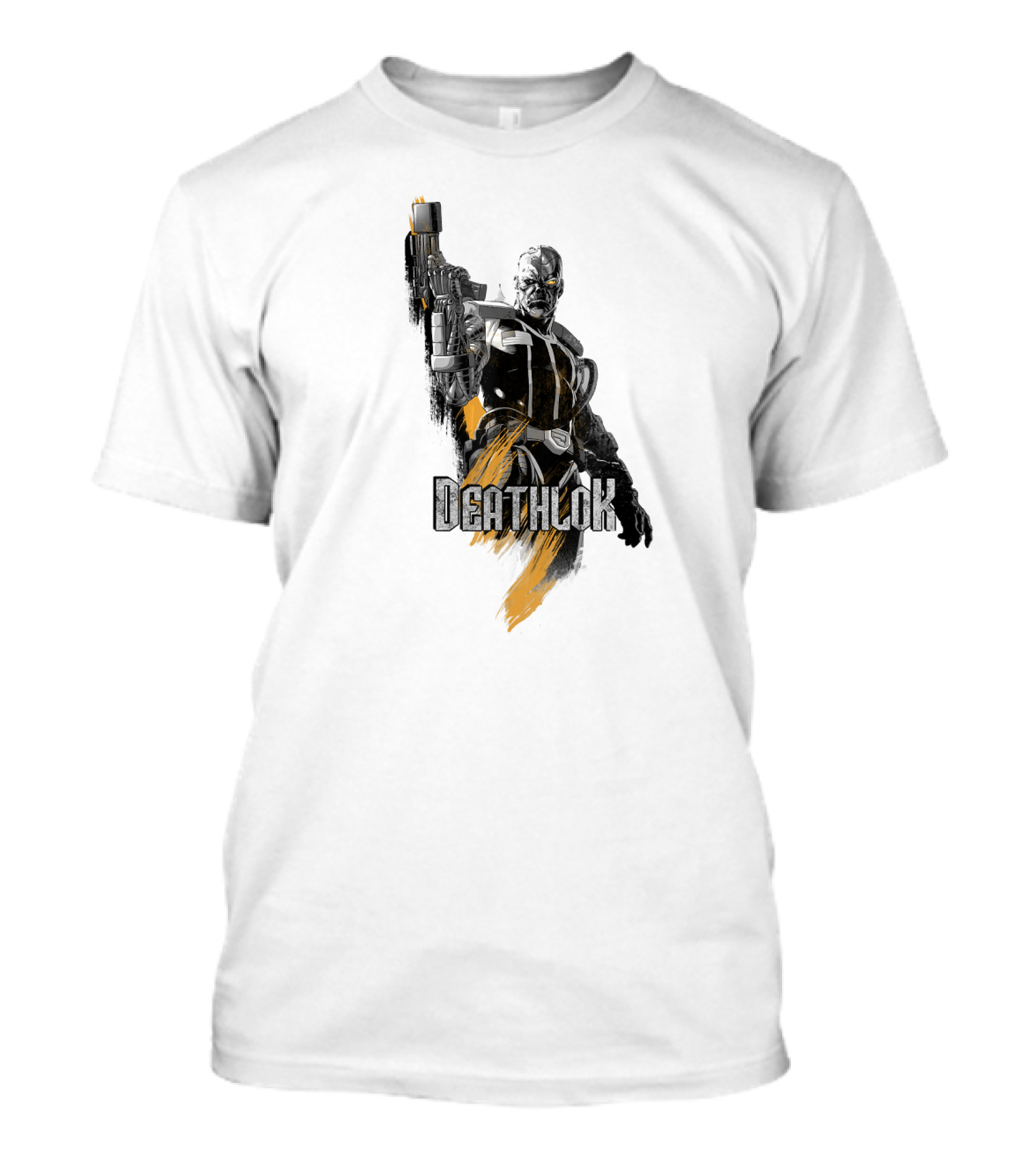 Marvel X Men Deathlok Character Graphic Painting Texture T-Shirt