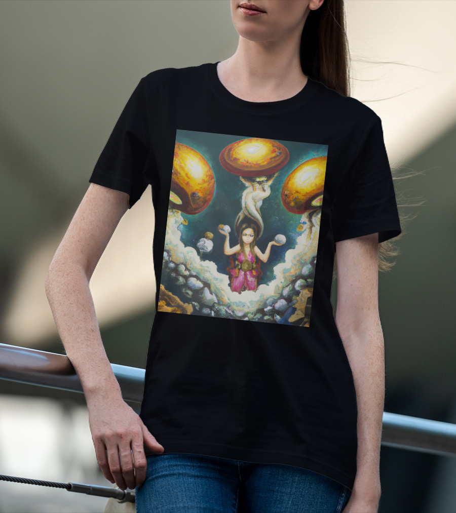Style Bumble Sea Mushroom Goddess Surreal T-Shirt