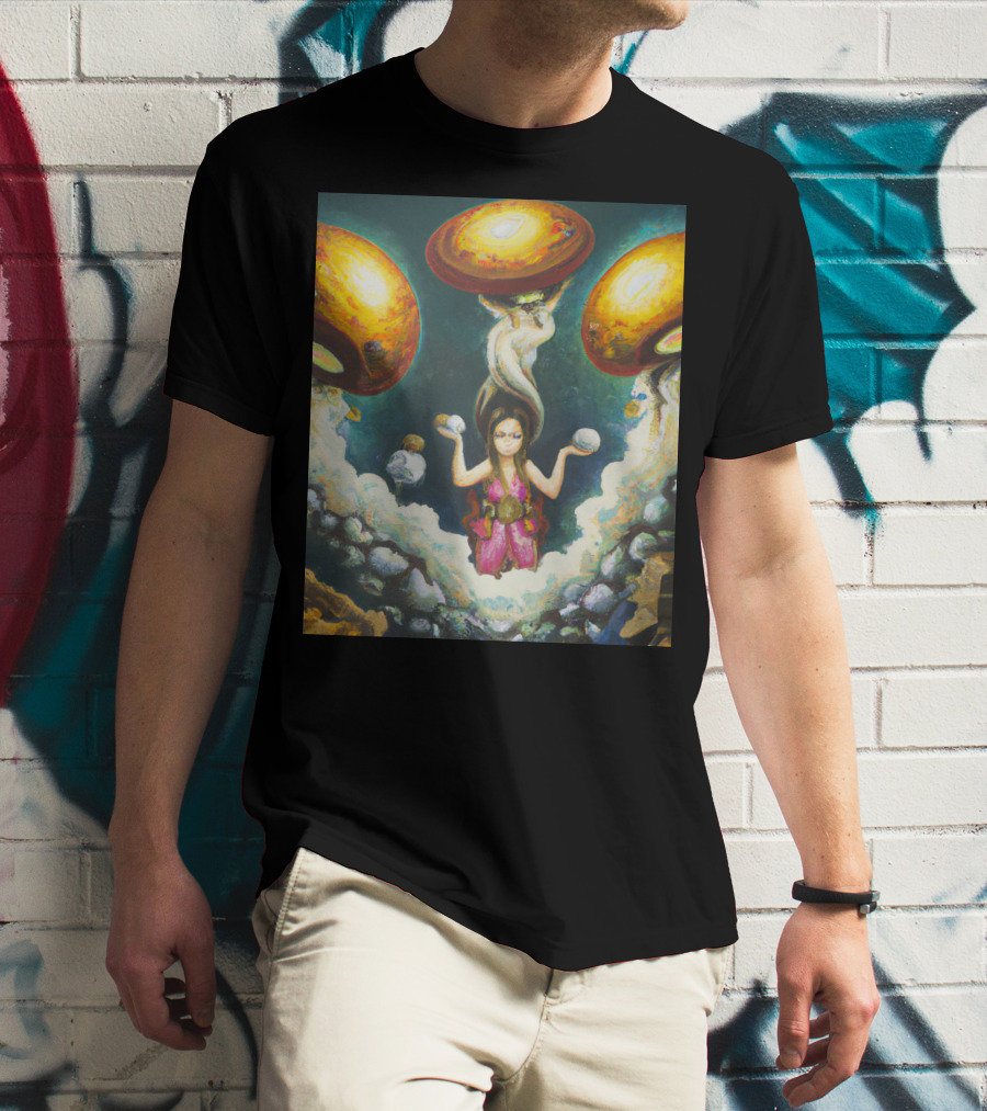 Style Bumble Sea Mushroom Goddess Surreal T-Shirt