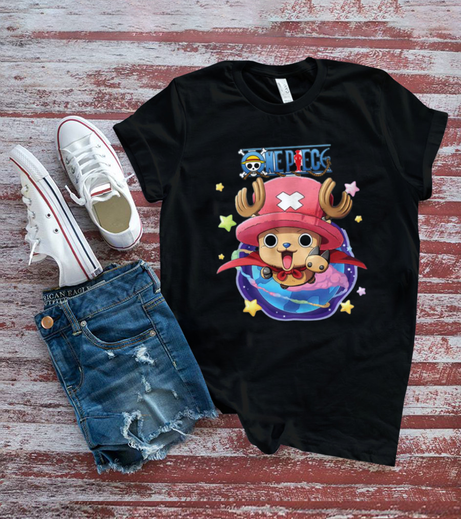 Kawaii Tony Tony Chopper One Piece Cute Starry Adventure T-Shirt