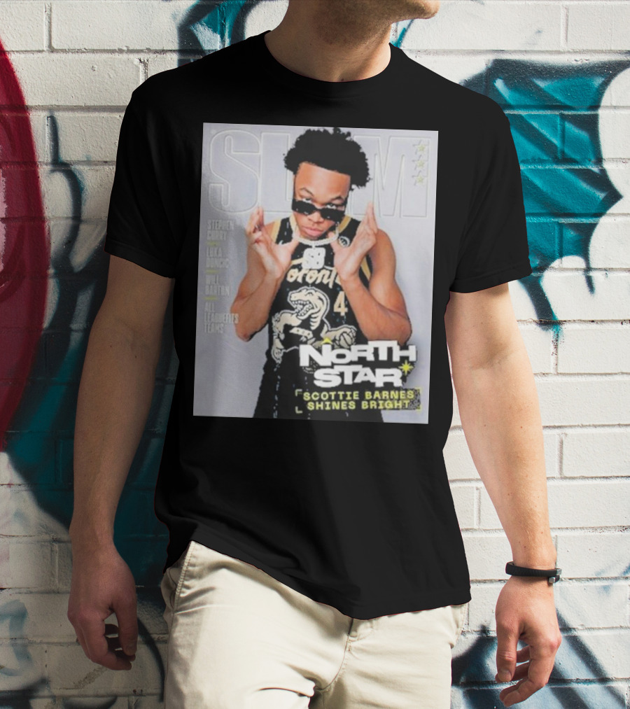 SLAM Cover North Star Toronto Raptors Scottie Barnes Shines Bright T-Shirt