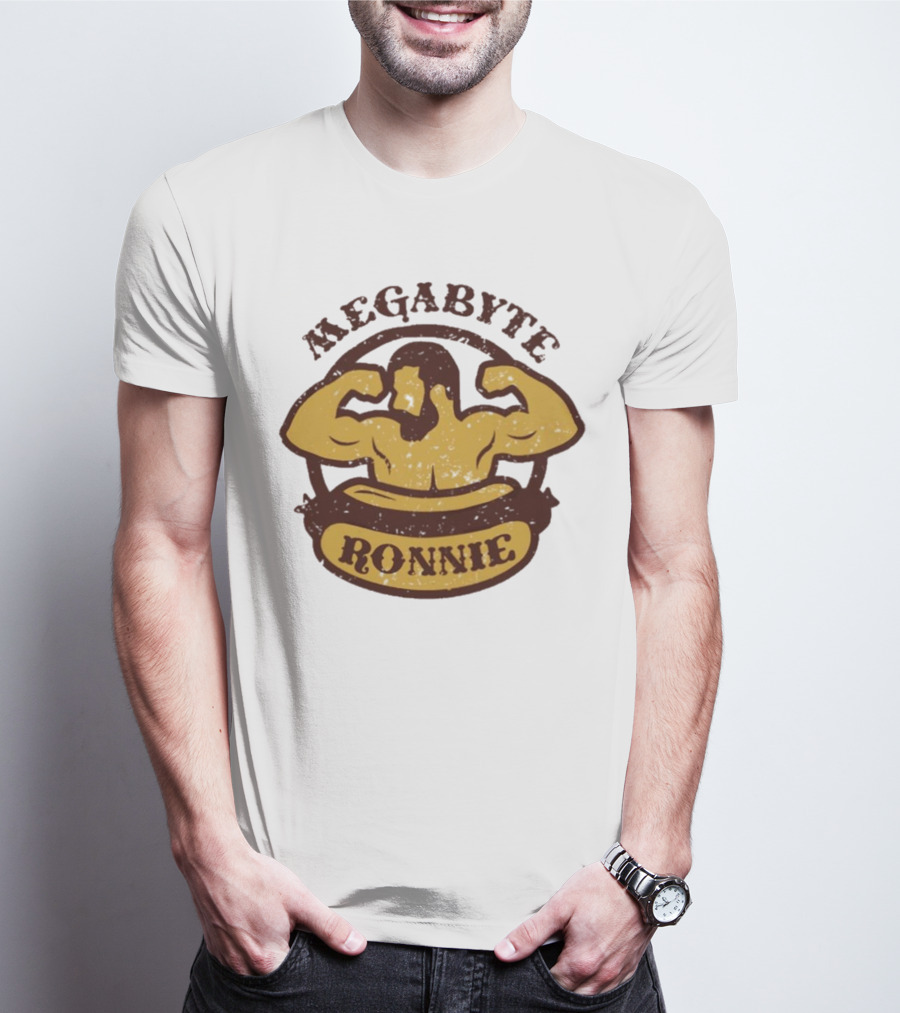 Megabyte Ronnie Flexing Muscles T-Shirt