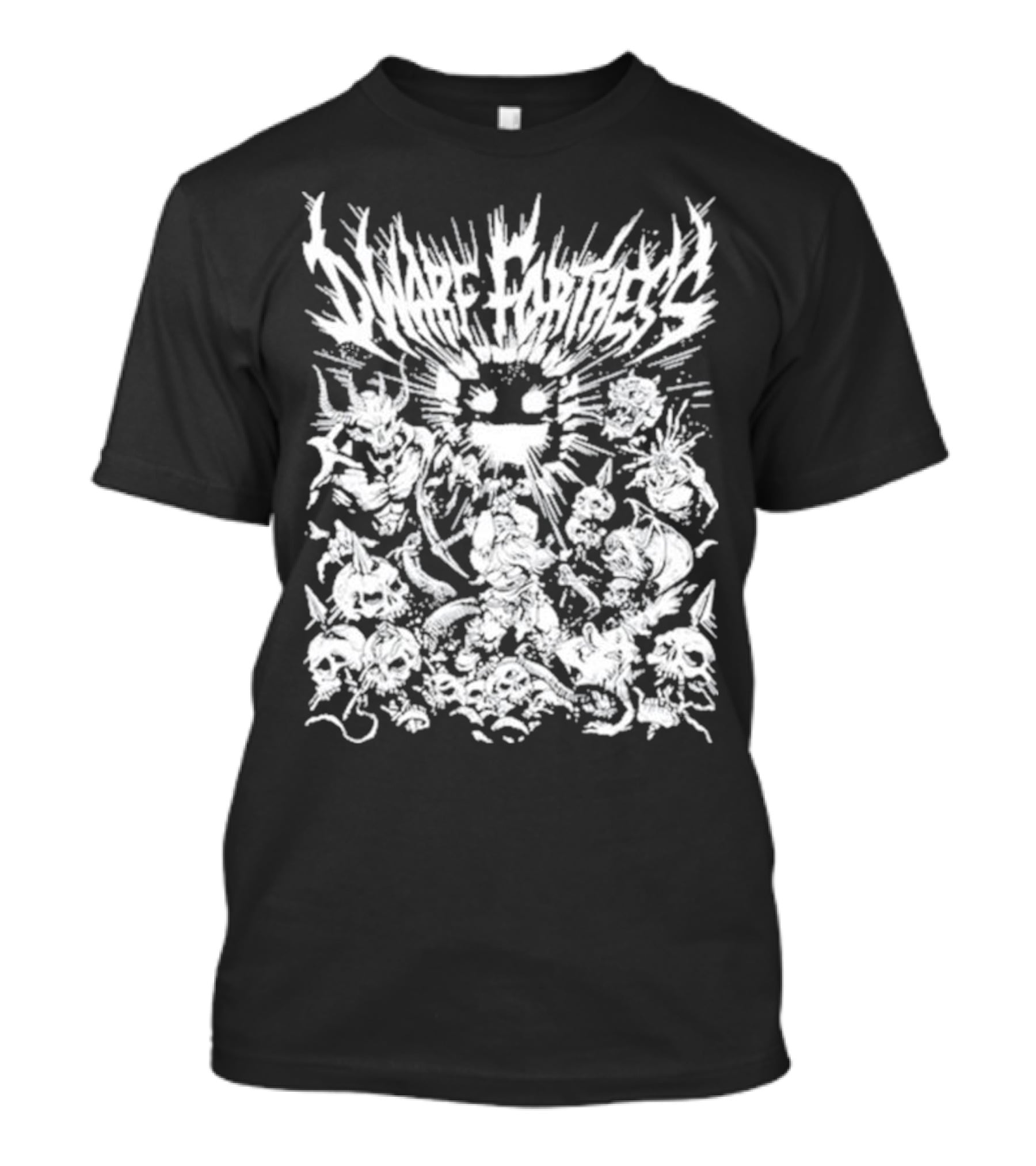 Dwarf Fortress Metal Skulls And Creatures T-Shirt