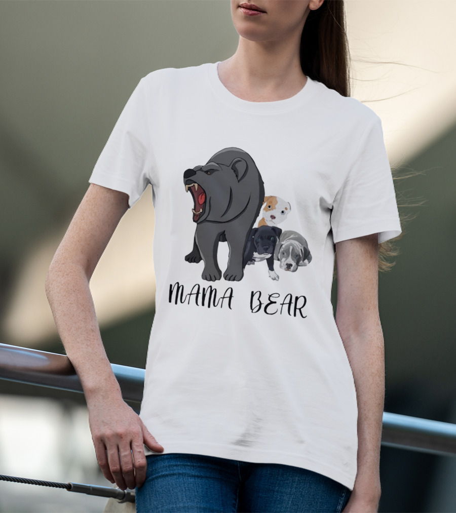 MAMA BEAR With Puppies T-Shirt