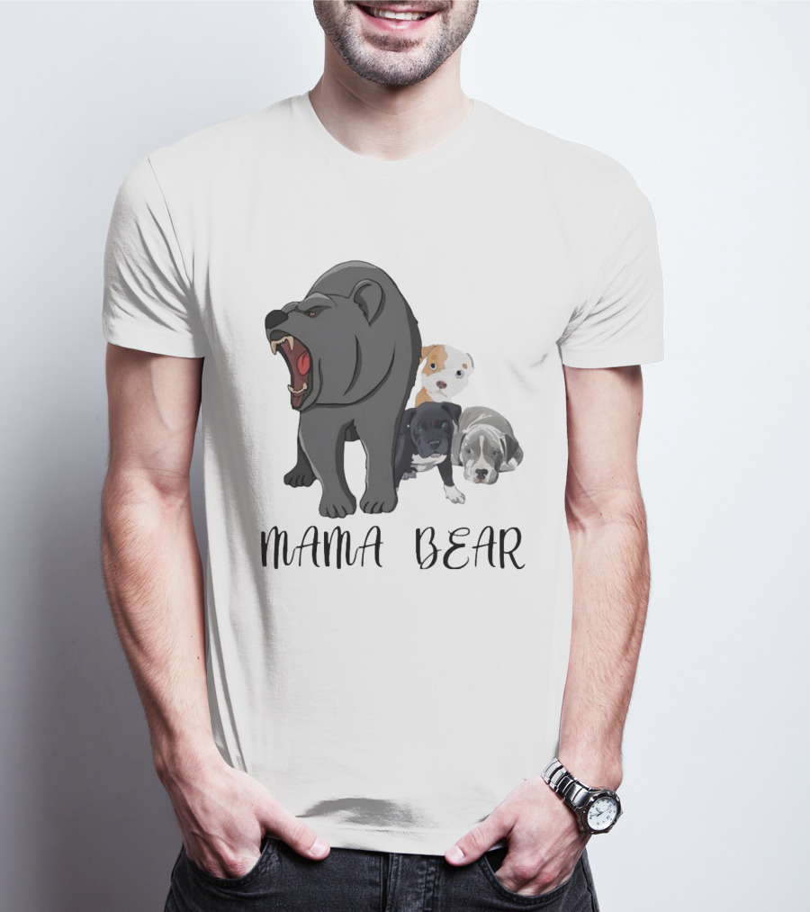 MAMA BEAR With Puppies T-Shirt