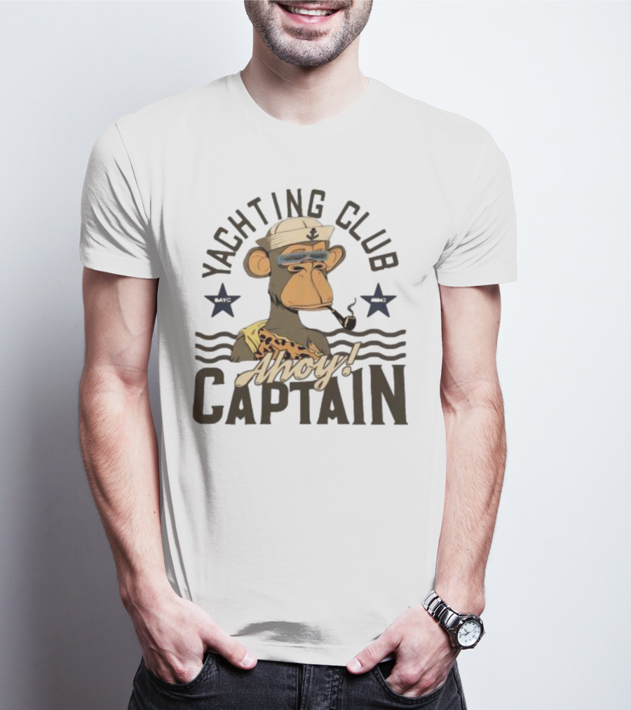 Yachting Club Ahoy Captain Monkey Moteefe T-Shirt