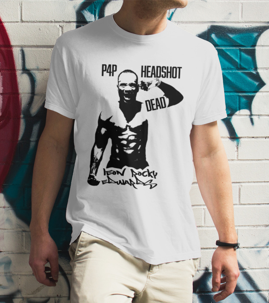 Leon Rocky Edwards P4p Headshot Dead Premium Heavyweight T-Shirt