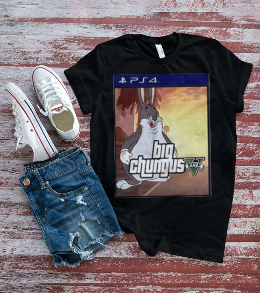 Big Chungus Grand Theft Auto V Sony PlayStation 4 Crossover T-Shirt