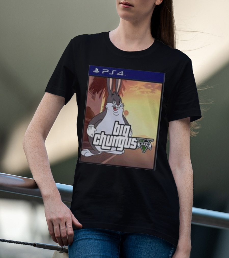 Big Chungus Grand Theft Auto V Sony PlayStation 4 Crossover T-Shirt