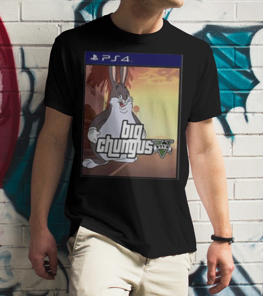 Big Chungus Grand Theft Auto V Sony PlayStation 4 Crossover T-Shirt