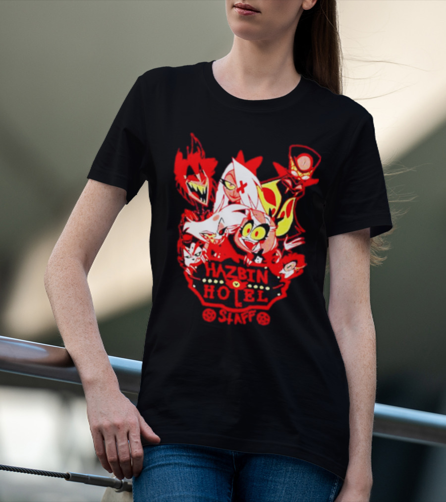Hazbin Hotel Staff Characters Compilation T-Shirt