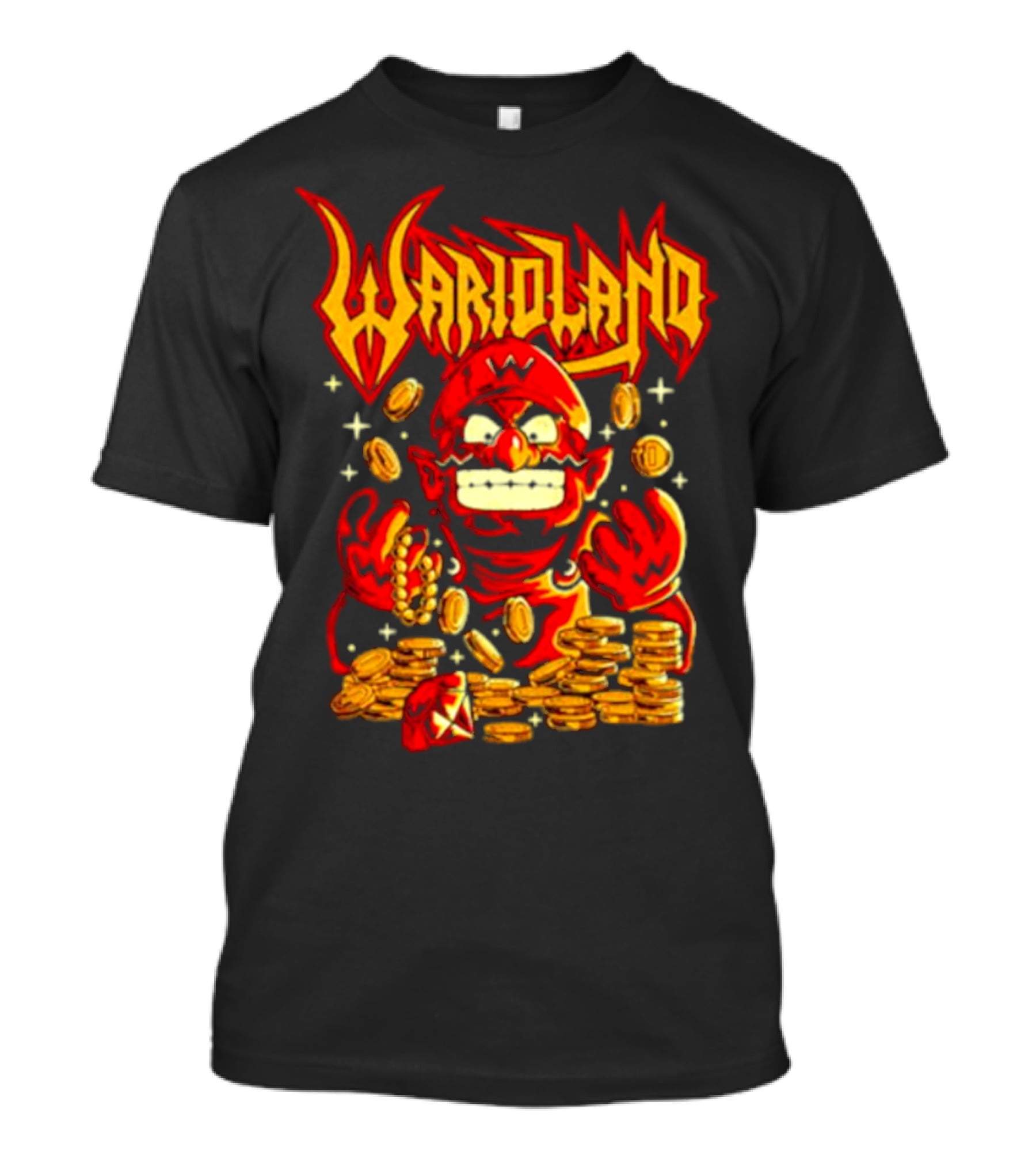 Warioland Coins Character Gaming T-Shirt