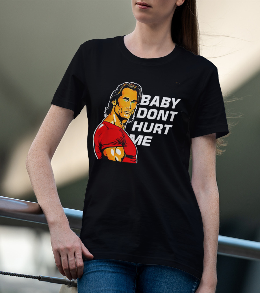 Mike O Hearn Baby Don't Hurt Me Cartoon Red Shirt Comic T-Shirt