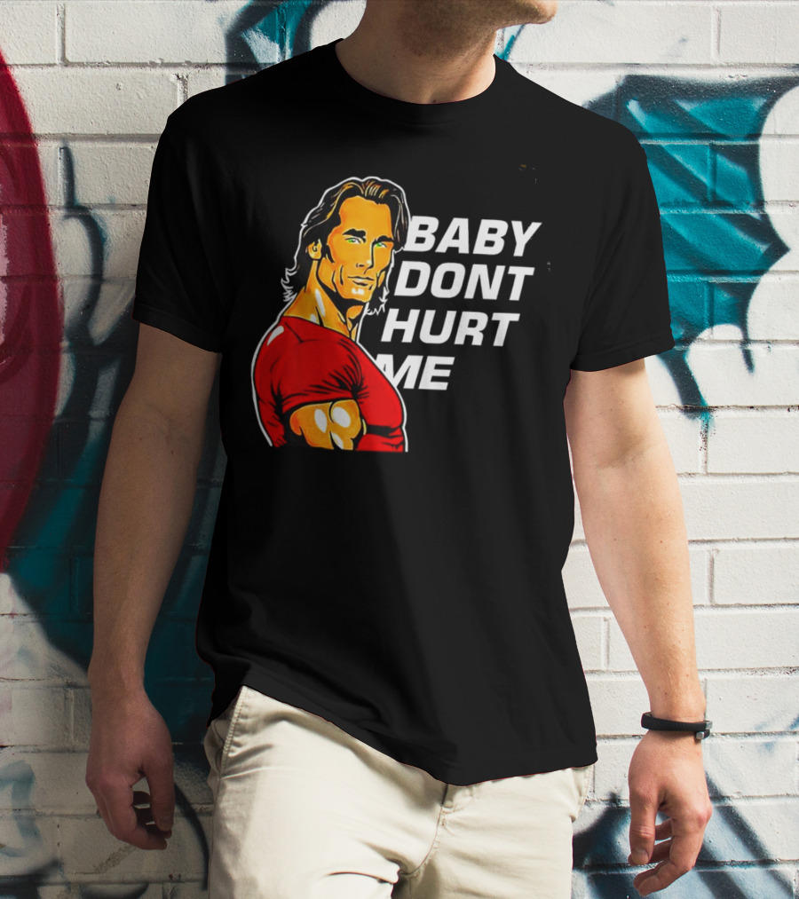 Mike O Hearn Baby Don't Hurt Me Cartoon Red Shirt Comic T-Shirt