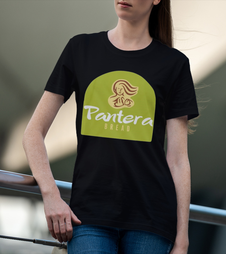 Pantera Bread Parody Logo Icon Green Background T-Shirt