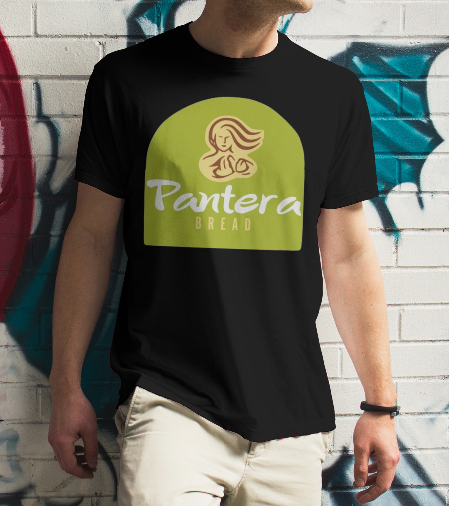 Pantera Bread Parody Logo Icon Green Background T-Shirt