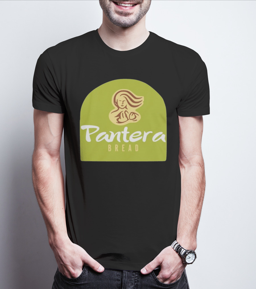 Pantera Bread Parody Logo Icon Green Background T-Shirt