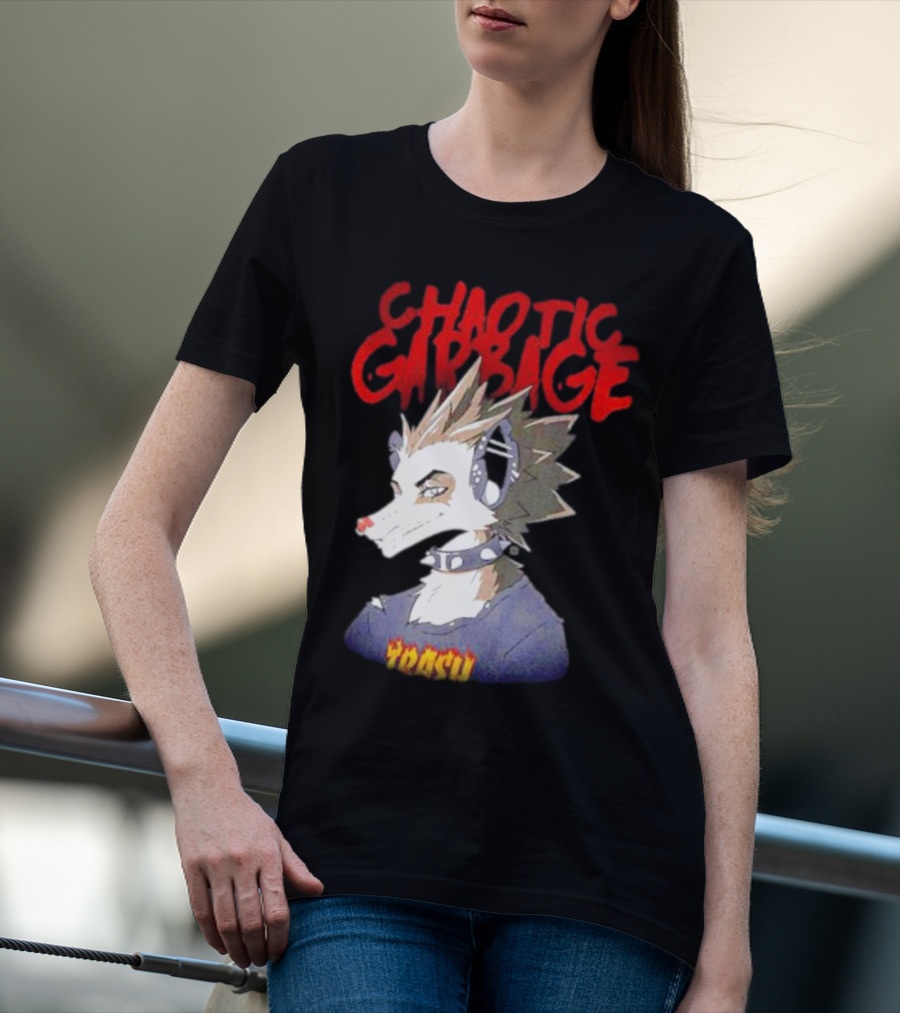 Chaotic Garbage Trash Punk Possum T-Shirt
