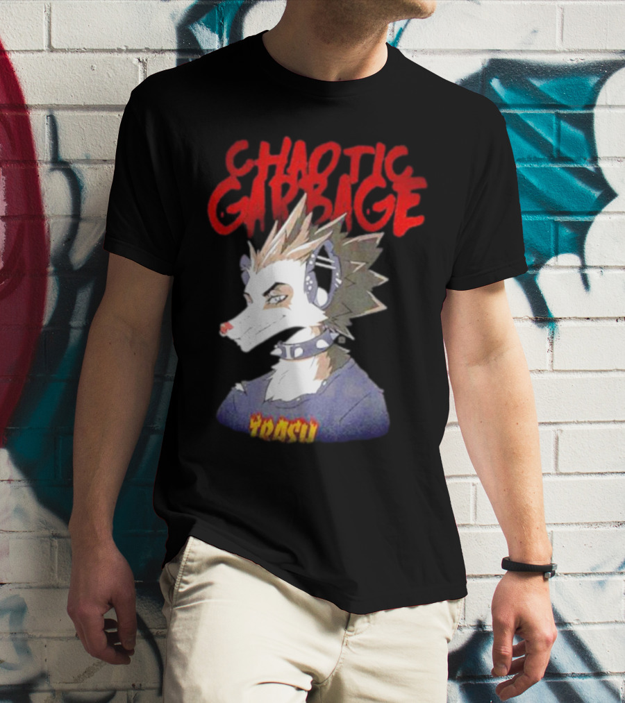 Chaotic Garbage Trash Punk Possum T-Shirt
