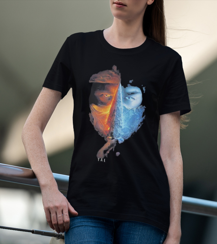 Mortal Kombat Scorpion Sub-Zero TAL Split Face T-Shirt