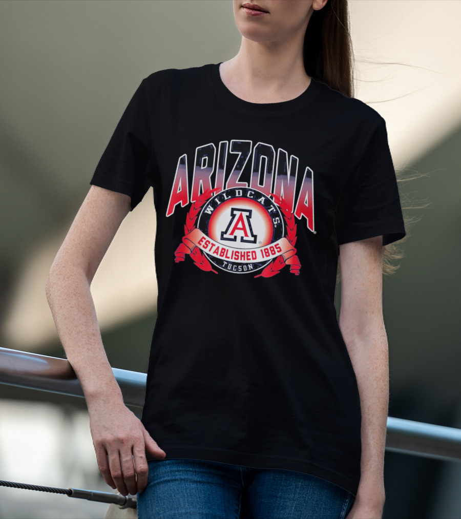 Arizona Wildcats Tucson A Logo Established 1885 T-Shirt