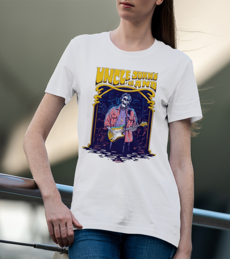 Uncle John's Band Skeleton Guitarist Psychedelic T-Shirt