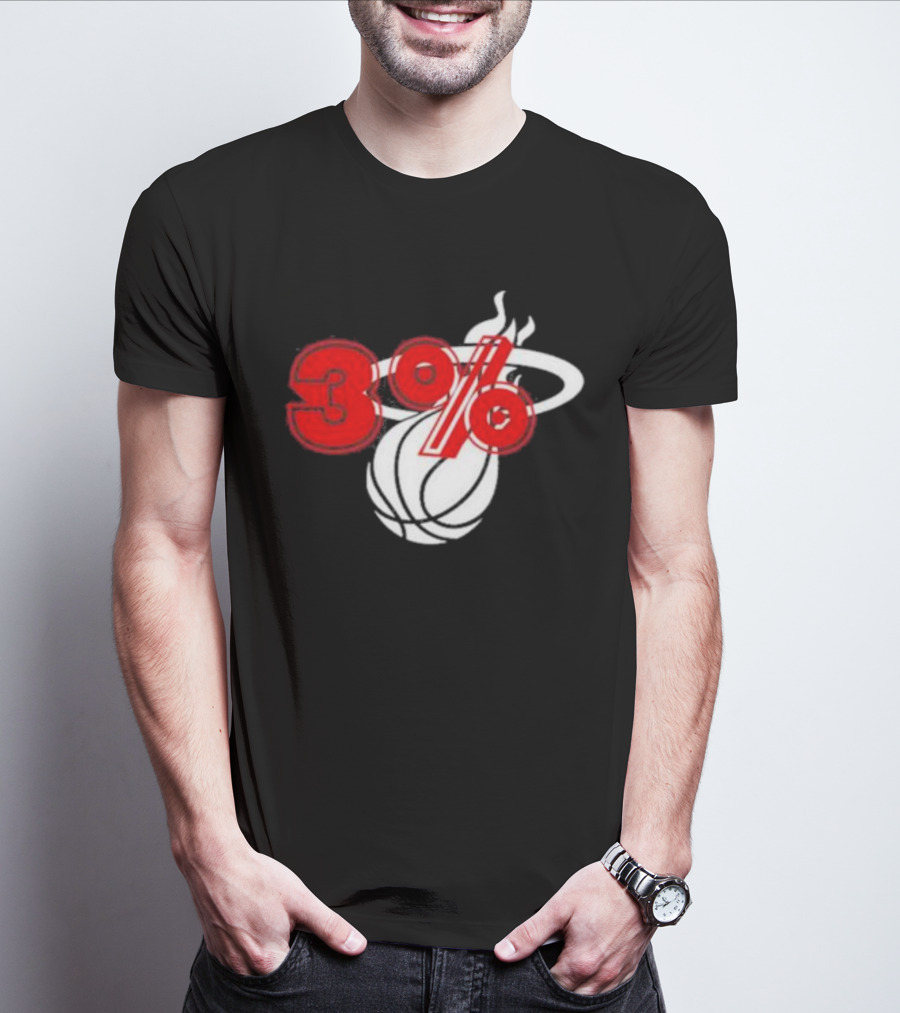 Brendan Tobin 3% Miami Heat Basketball T-Shirt