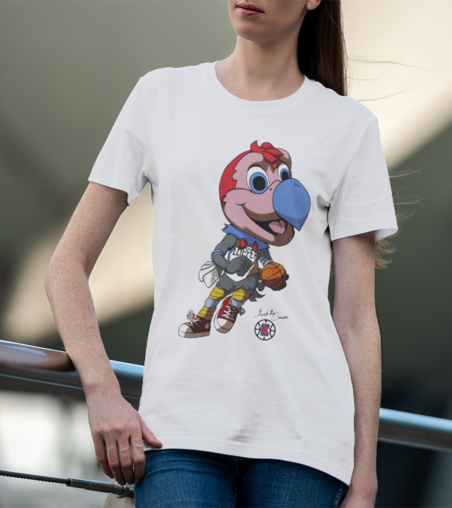 LA Los Angeles Clippers Chuck The Condor Basketball Mascot T-Shirt