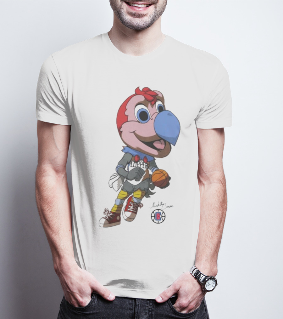 LA Los Angeles Clippers Chuck The Condor Basketball Mascot T-Shirt