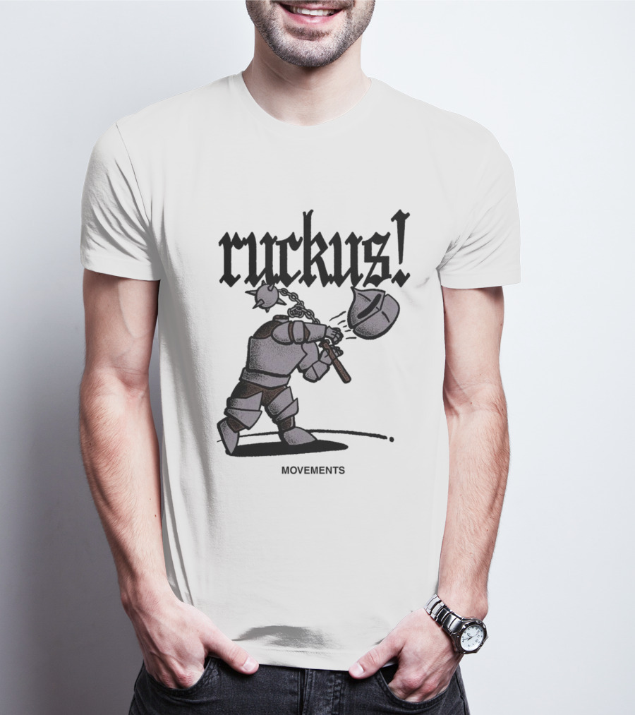 Ruckus Movements Knight Medieval Warrior Axe Action T-Shirt