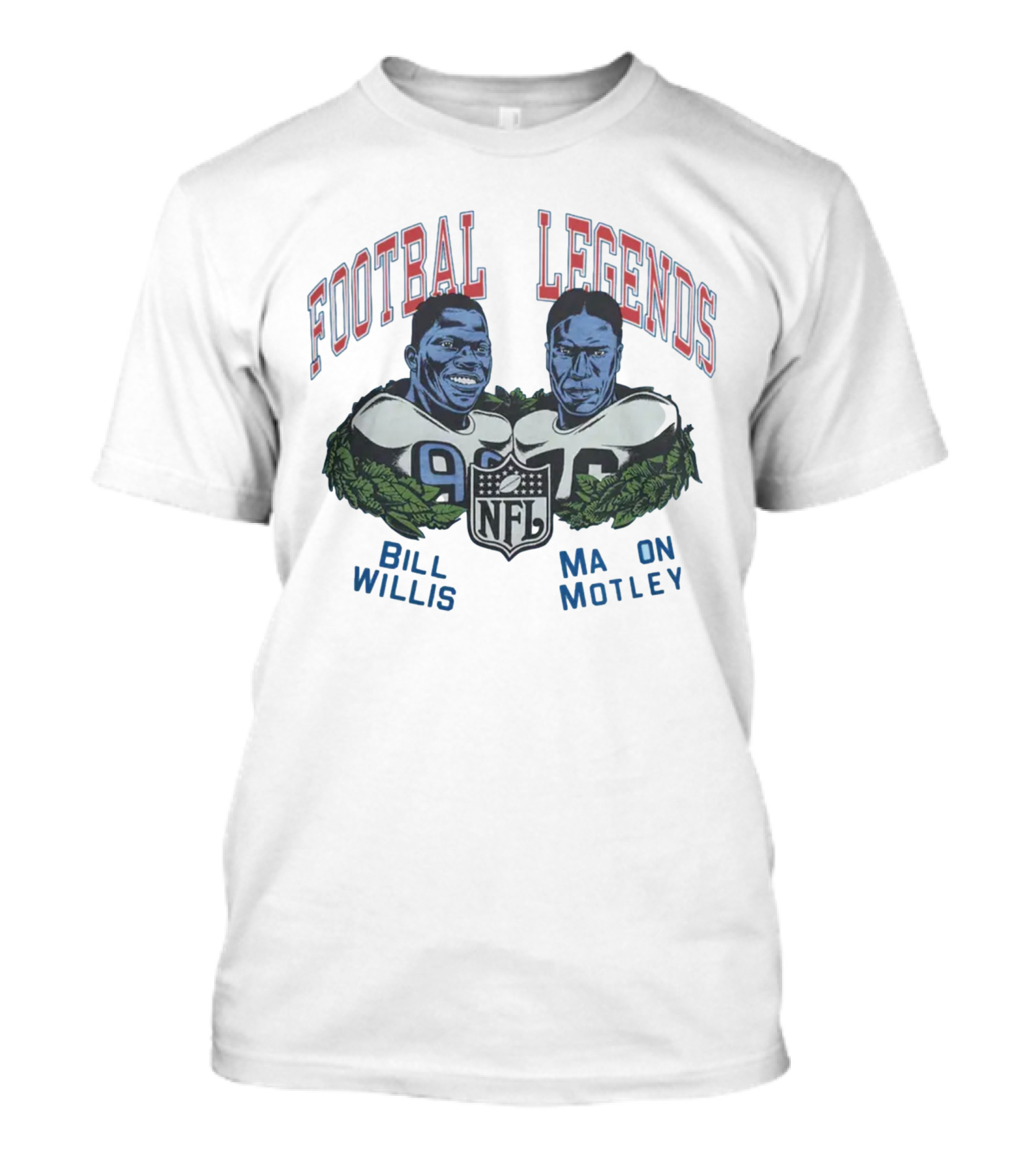 Football Legends Bill Willis Marion Motle NFL T-Shirt