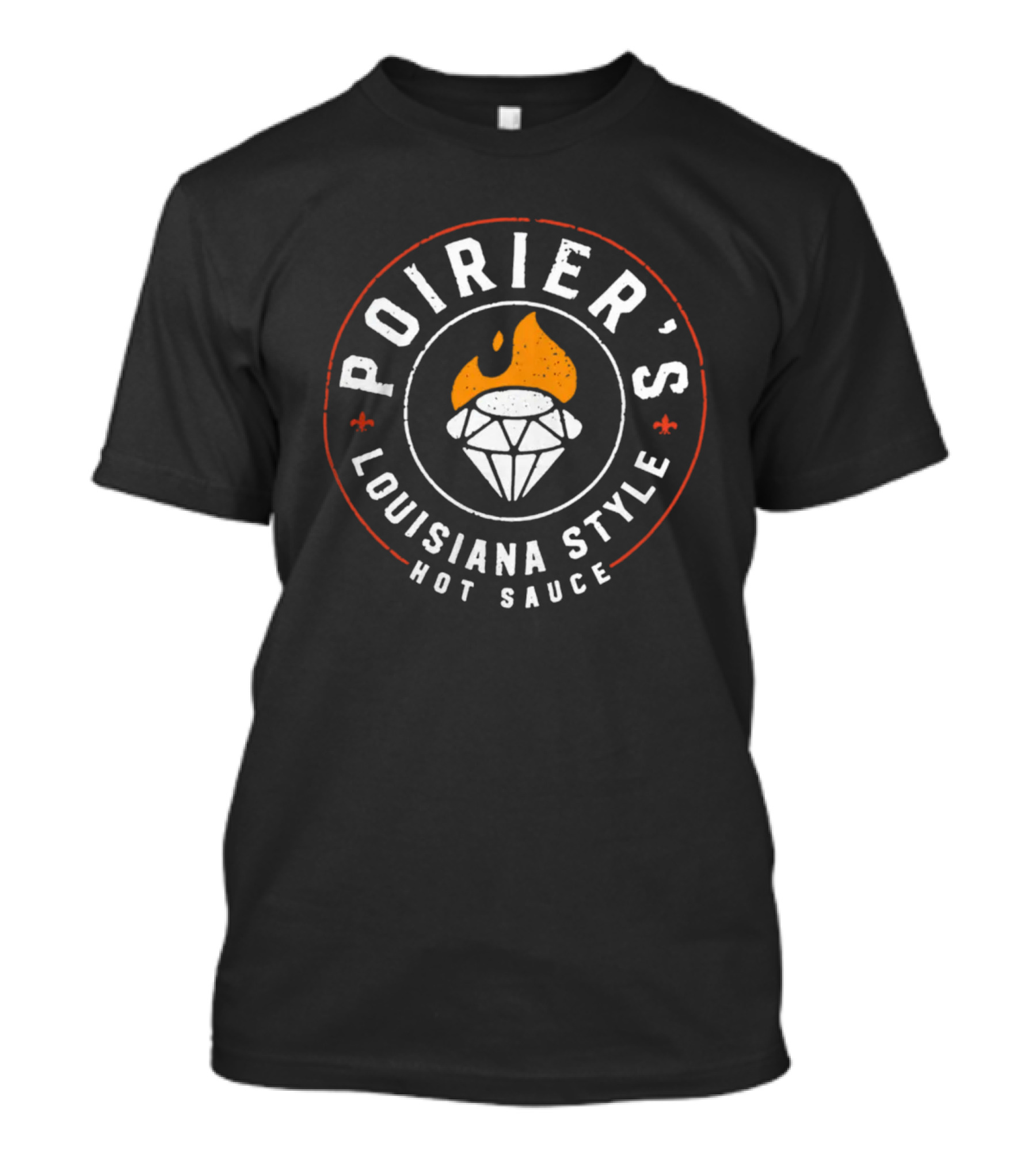 Poirier's Louisiana Style Hot Sauce Diamond Flame T-Shirt