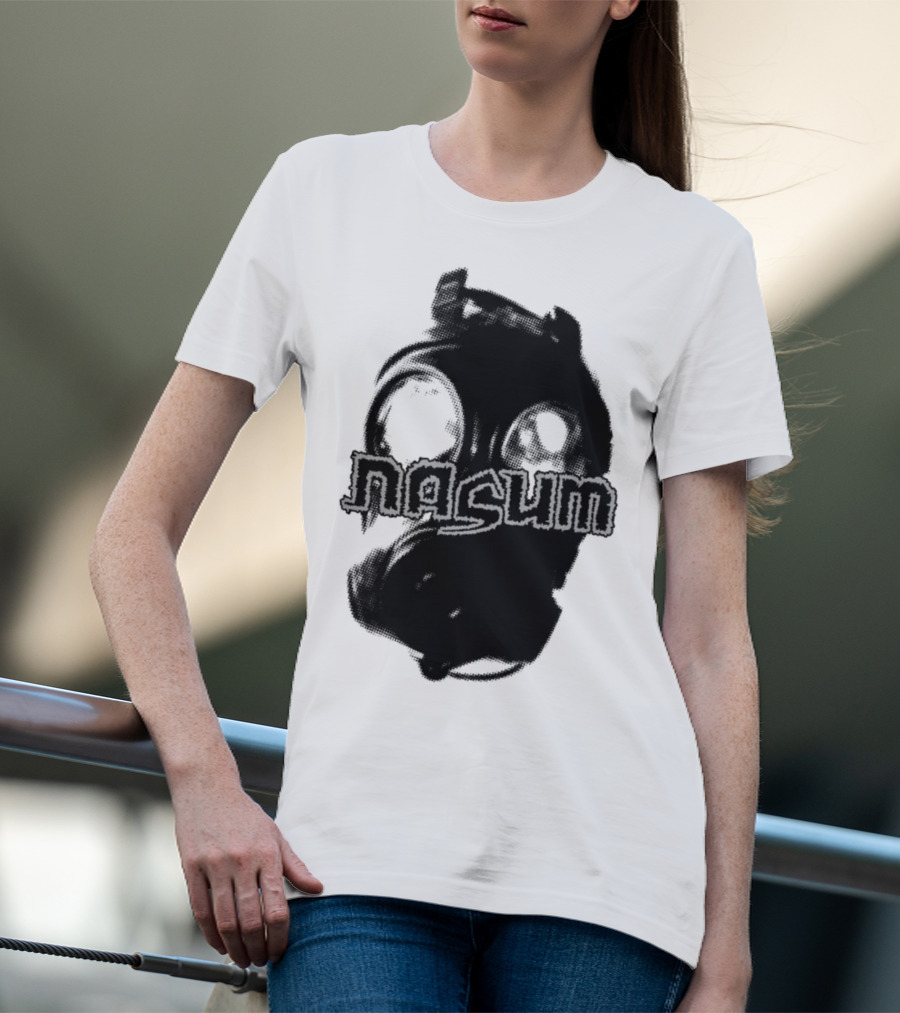 Nasum Gasmask Logo Dark Aesthetic T-Shirt