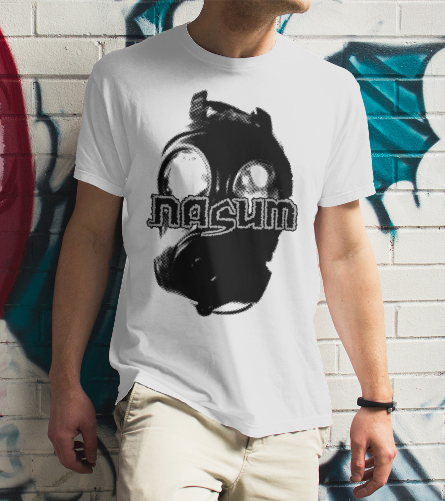 Nasum Gasmask Logo Dark Aesthetic T-Shirt