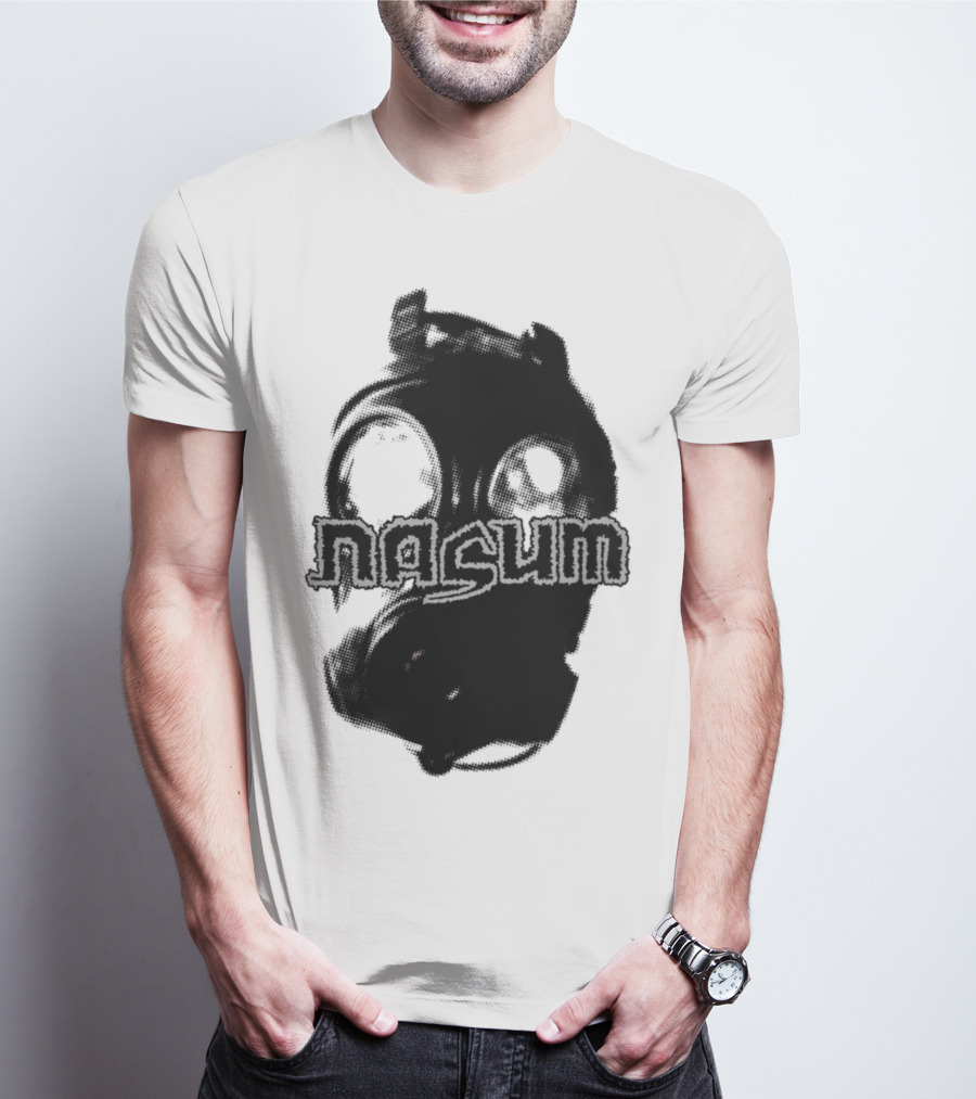Nasum Gasmask Logo Dark Aesthetic T-Shirt