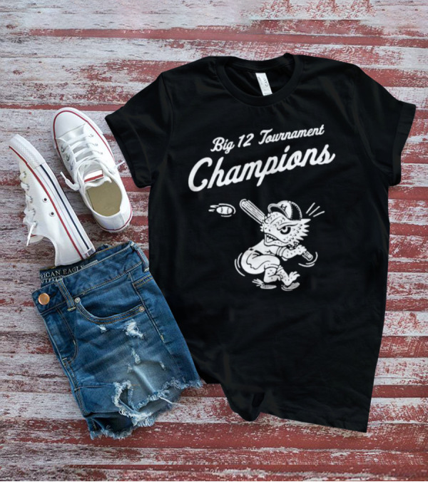 Big 12 Tournament Champions FrogballUSA Mascot Baseball T-Shirt