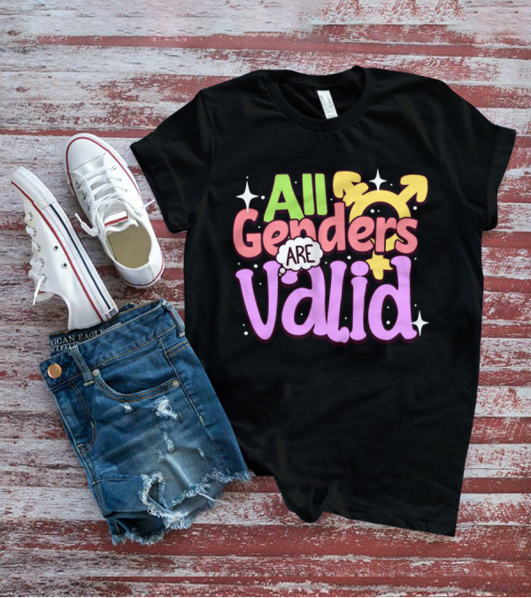 All Genders Are Valid Symbolic Gender Equality T-Shirt
