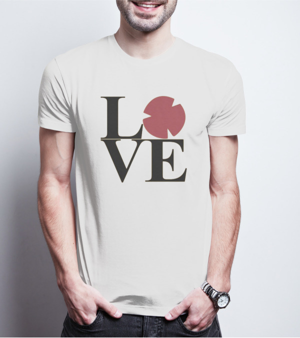 LOVE Black And Pink Circle T-Shirt