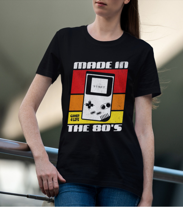 MADE IN THE 80'S GAMER 4 LIFE VINTAGE GAMING START T-Shirt