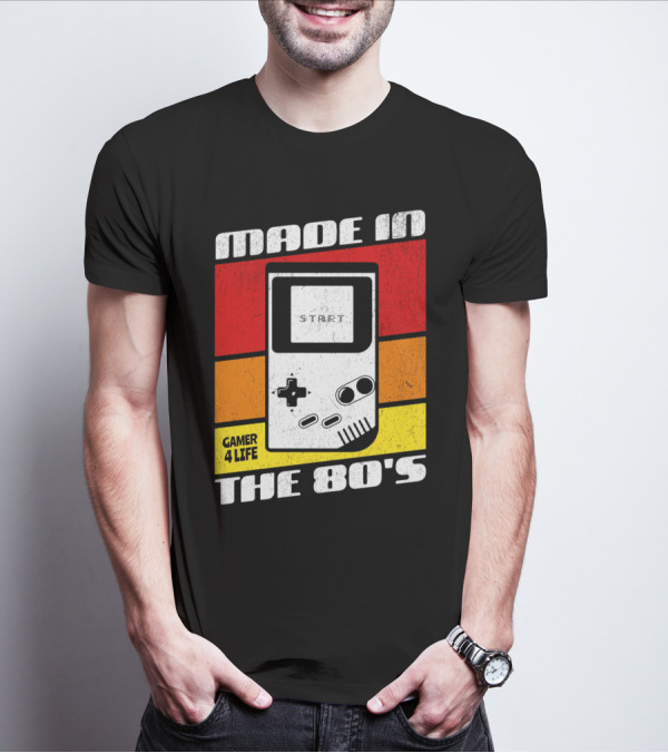 MADE IN THE 80'S GAMER 4 LIFE VINTAGE GAMING START T-Shirt