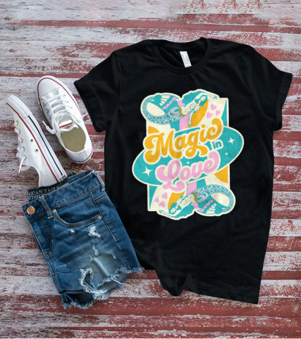 Magic In Love Mermaid Retro Vibe T-Shirt