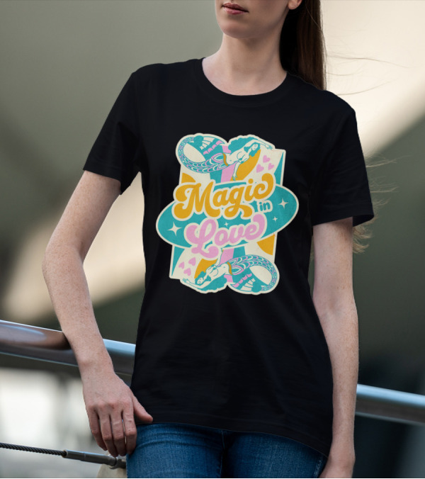 Magic In Love Mermaid Retro Vibe T-Shirt