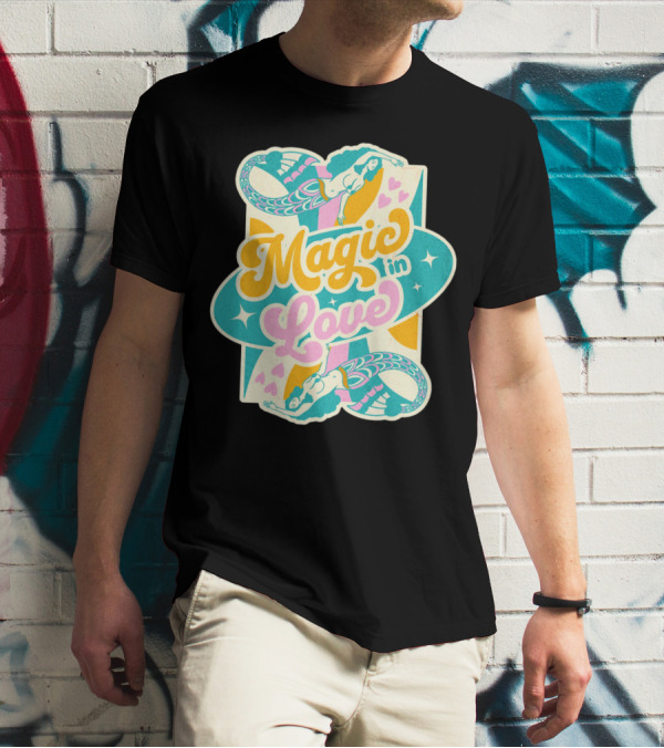 Magic In Love Mermaid Retro Vibe T-Shirt