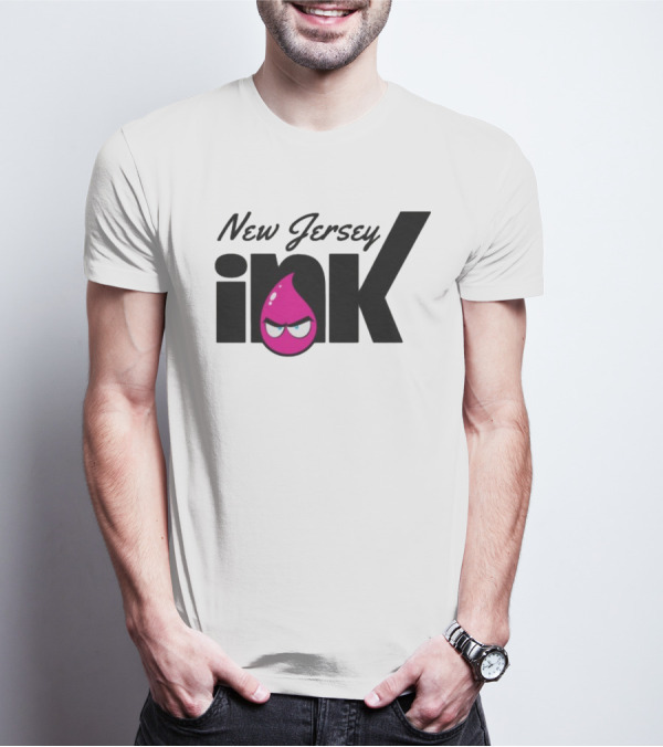 New Jersey Ink Angry Pink Droplet T-Shirt