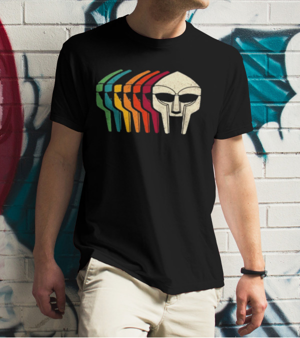 Retro Multicolor MF Doom Mask T-Shirt